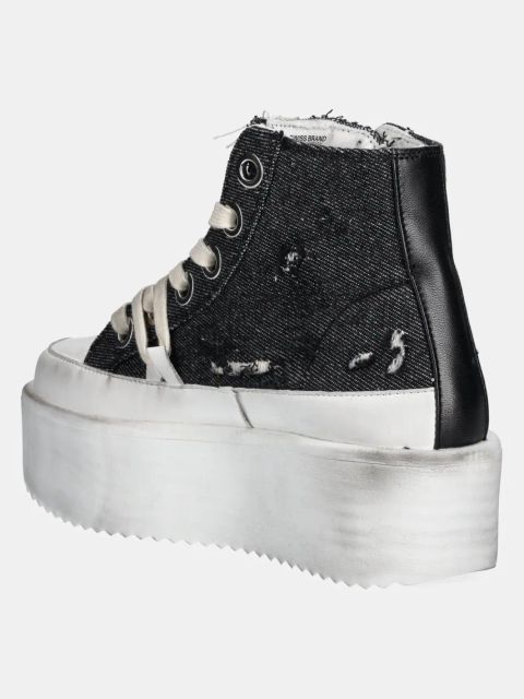 Inuikii trampki Levy Jeans High damskie kolor czarny 1001.007.0021.000 / 30103-058