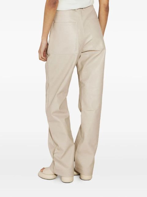 ENTIRE STUDIOS faux-leather trousers - Neutrals