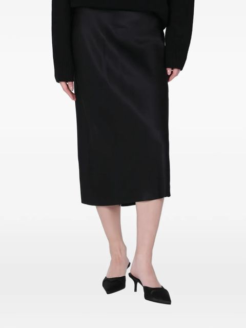 ANINE BING satin pencil skirt - Black - zdjęcie produktu nr 1