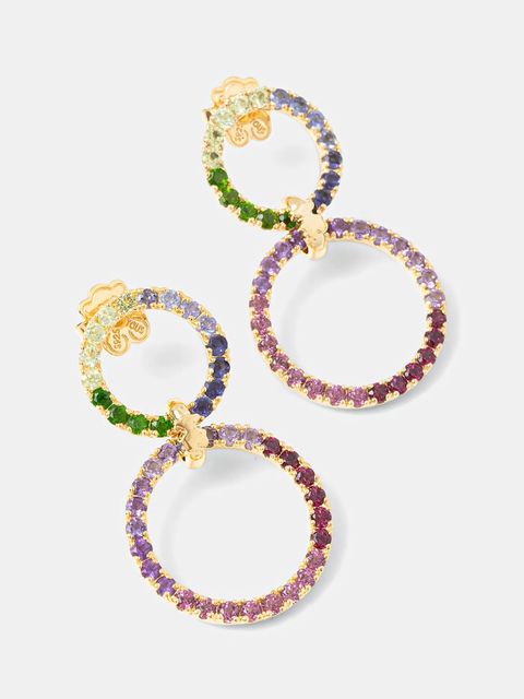 Tous kolczyki srebrne pozłacane - zdjęcie produktu nr 1