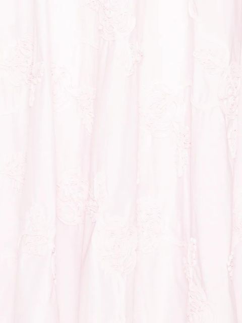 ROTATE BIRGER CHRISTENSEN flower midi skirt - Pink