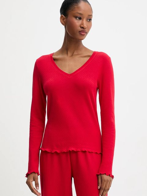 Answear Lab piżama bawełniana kolor czerwony bawełniana - zdjęcie produktu nr 2