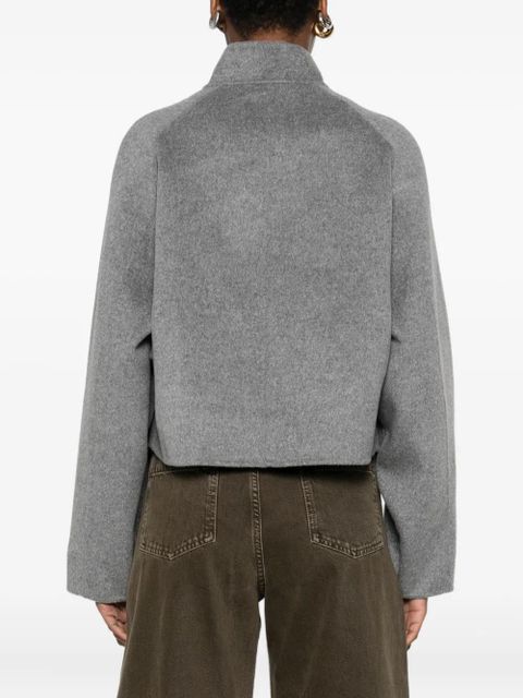 LouLou de Saison high-neck button-fastening jacket - Grey