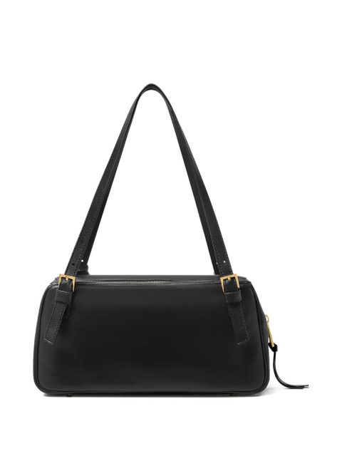 Versace logo-plaque shoulder bag - Black