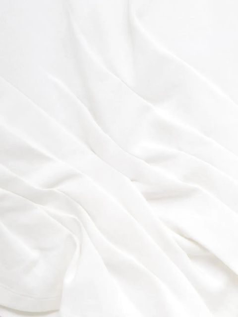 LOEWE asymmetrical pleated T-shirt - White - zdjęcie produktu nr 2