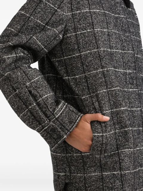 Dolce & Gabbana checked corduroy-collar jacket - Black