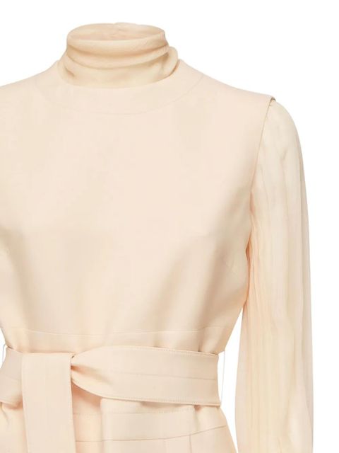 Valentino Garavani high-neck midi dress - Neutrals