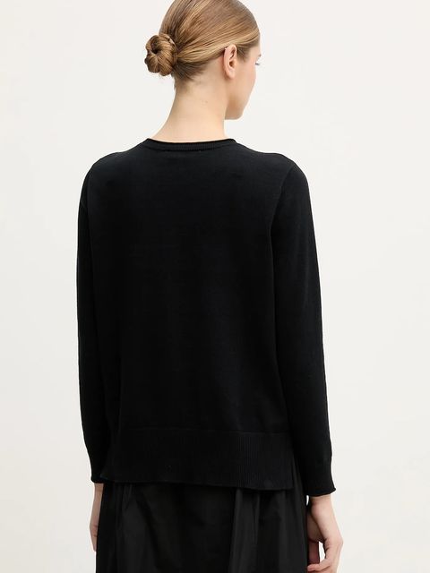 Dkny sweter bawełniany damski kolor czarny DJ5R0840