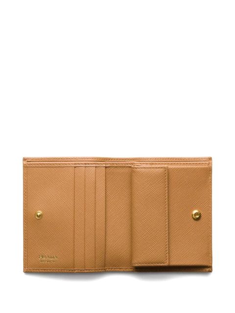 Prada small saffiano-leather wallet - Brown