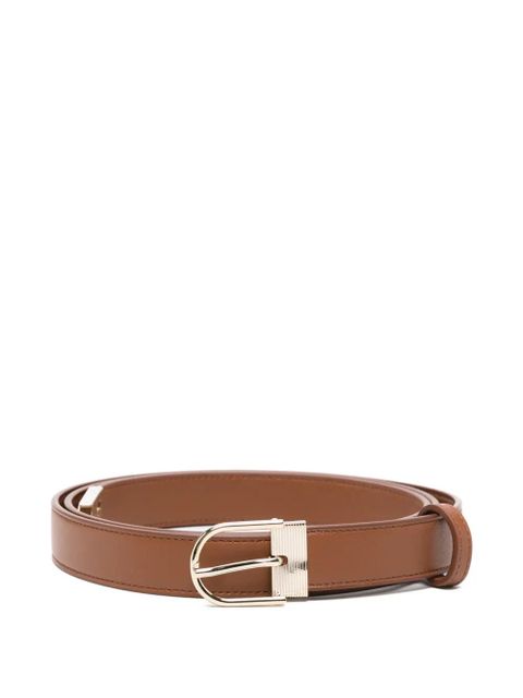 Victoria Beckham Dorian buckle-fastening leather belt - Brown - zdjęcie produktu nr 1