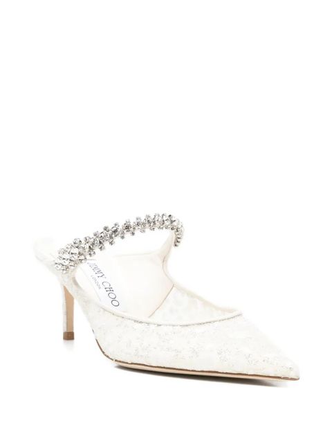 Jimmy Choo Bing heeled mules - White - zdjęcie produktu nr 2