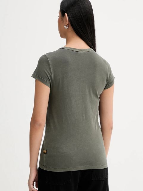 G-Star t-shirt bawełniany damski kolor zielony D24533-B059