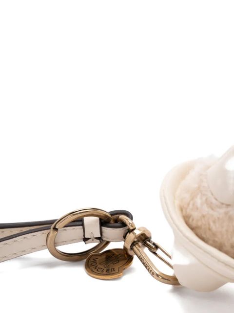 Moncler MonDuck textured keyring - Neutrals
