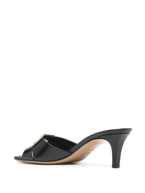 FENDI Ffold 55mm leather mules - Black