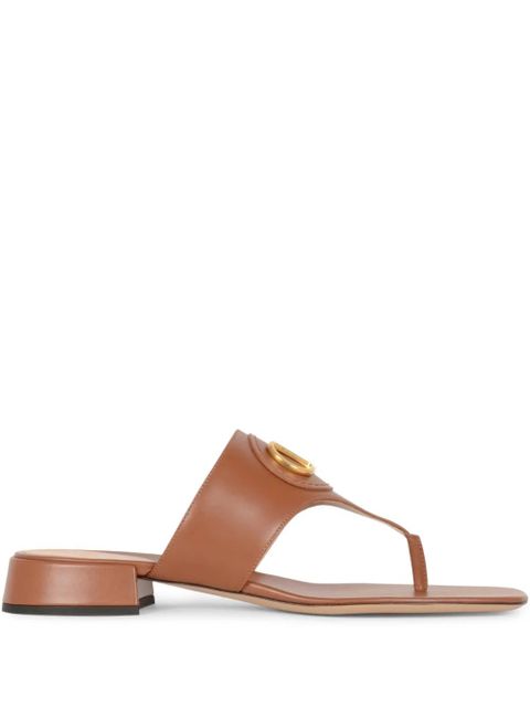 Valentino Garavani leather slides - Brown - zdjęcie produktu nr 1