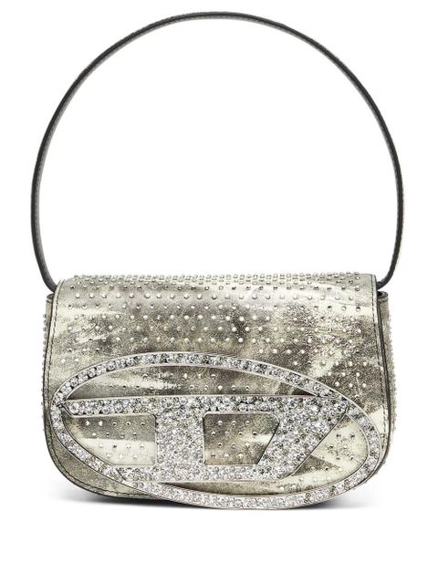Diesel 1DR crystal-embellished shoulder bag - Green - zdjęcie produktu nr 1