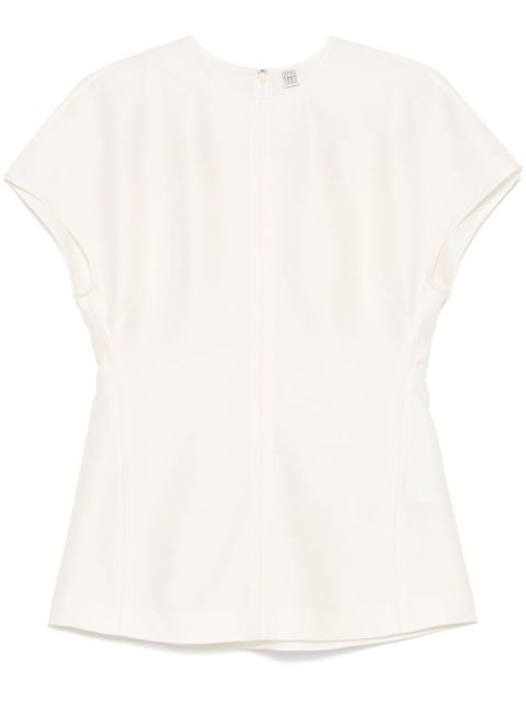 TOTEME cap-sleeve top - Neutrals - zdjęcie produktu nr 1
