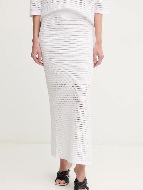 Marc Aurel spódnica kolor biały midi prosta 2322-8020-82062 - zdjęcie produktu nr 1