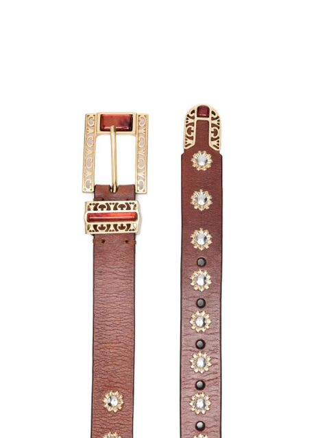 Golden Goose embellished buckle belt - Brown