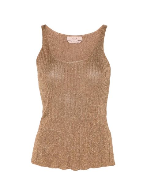 TWINSET ribbed vest top - Gold - zdjęcie produktu nr 1