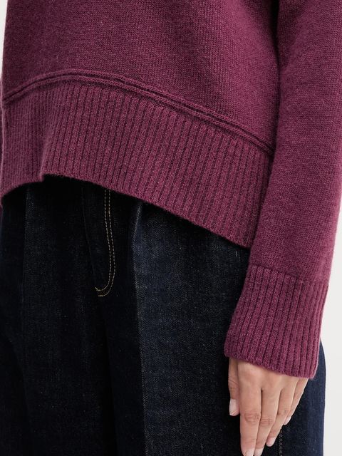 United Colors of Benetton sweter z dodatkiem wełny damski kolor fioletowy 1244D10BC