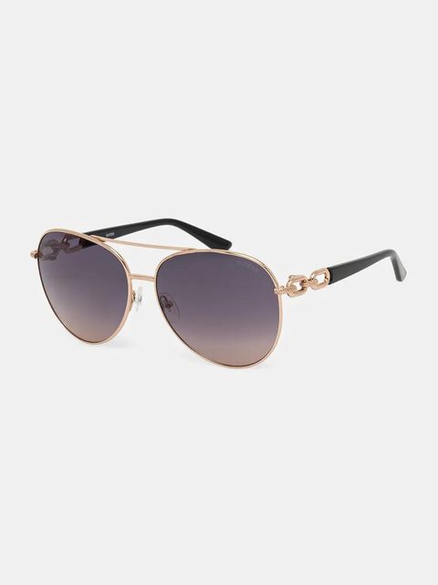 Guess okulary przeciwsłoneczne damskie kolor złoty GU00158_6128B - zdjęcie produktu nr 1