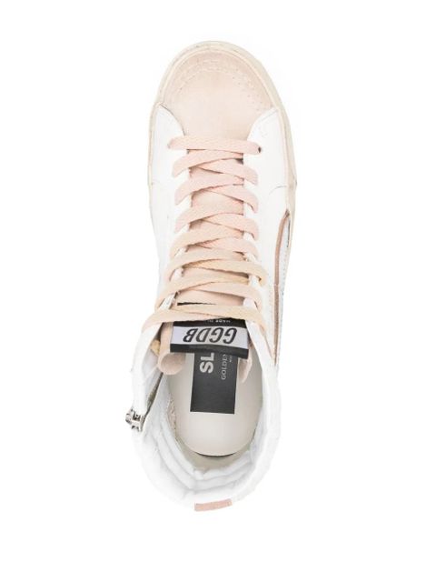 Golden Goose Slide high-top sneakers - White