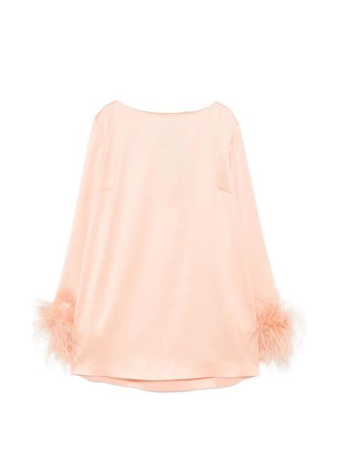 TWINSET feather-trim top - Pink - zdjęcie produktu nr 1