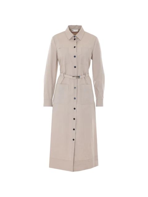 Tory Burch belted shirt dress - Neutrals - zdjęcie produktu nr 1