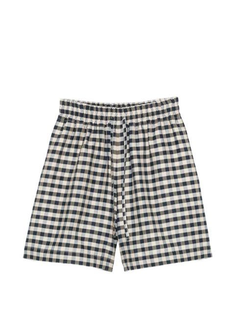 Weekend Max Mara gingham-check drawstring shorts - Blue - zdjęcie produktu nr 1