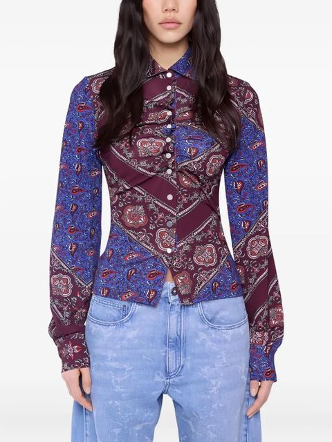 Rabanne paisley-print shirt - Purple - zdjęcie produktu nr 2