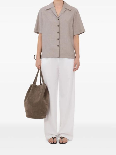 LouLou de Saison button short-sleeve shirt - Neutrals - zdjęcie produktu nr 2