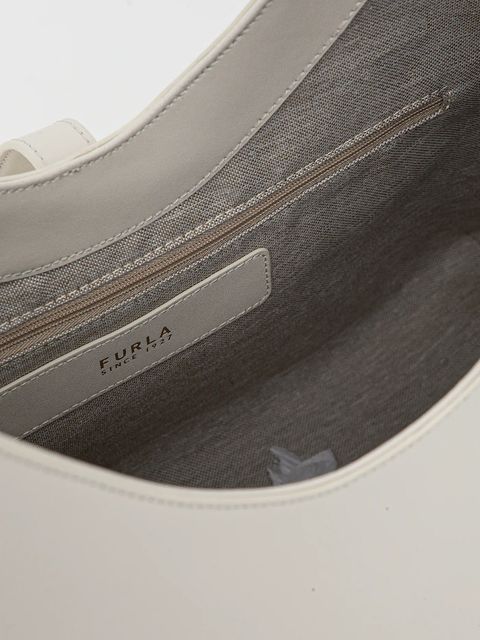 Furla torebka skórzana kolor biały WB01499.BX3104.1704S1007