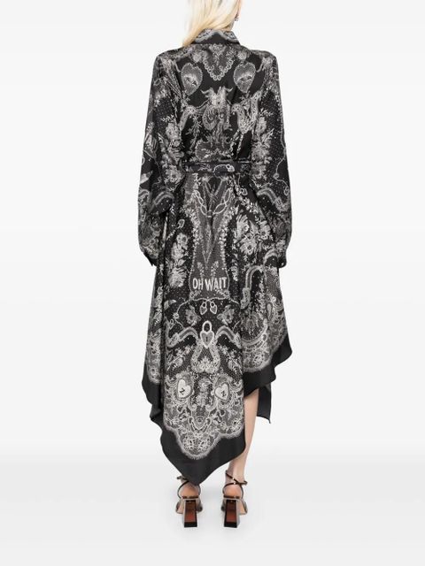 ZIMMERMANN crush shirt dress - Black