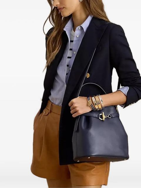 Lauren Ralph Lauren medium Blaike buckle-detail bucket bag - Blue - zdjęcie produktu nr 2