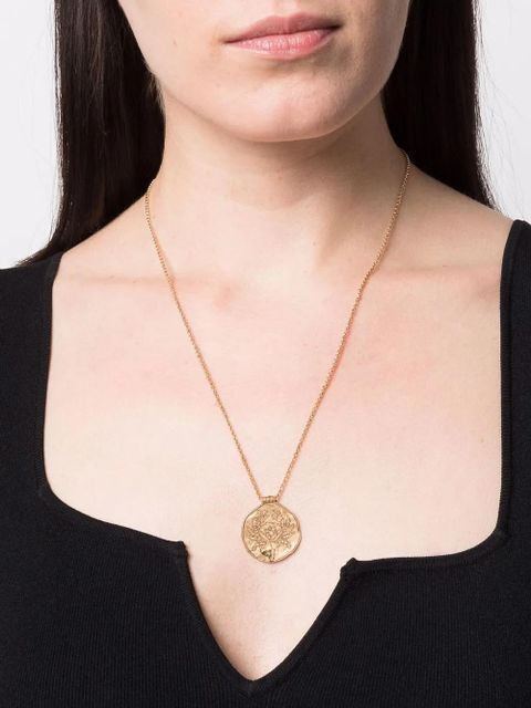 Maje Zodiac medal necklace - Gold - zdjęcie produktu nr 2