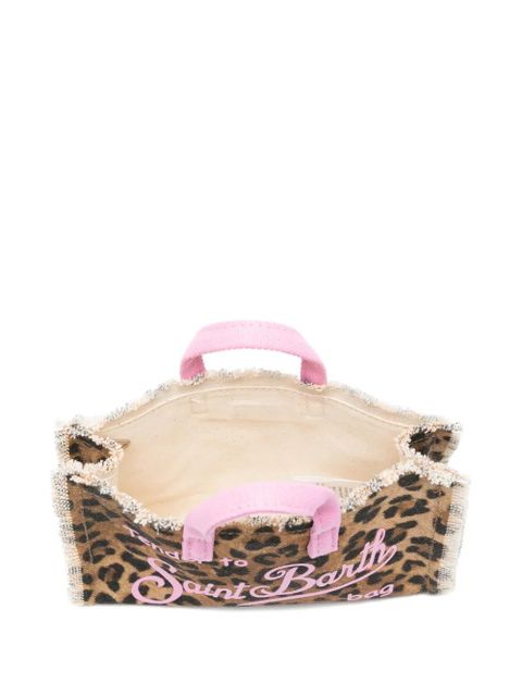 MC2 Saint Barth leopard-print phone bag - Brown