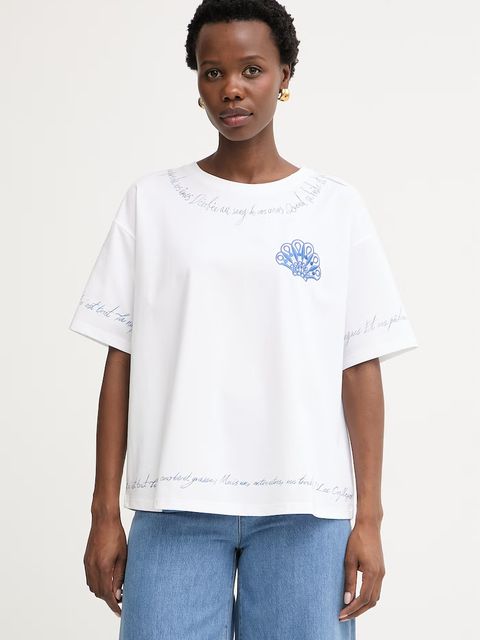 Twinset T-shirt damski bawełniany - zdjęcie produktu nr 2