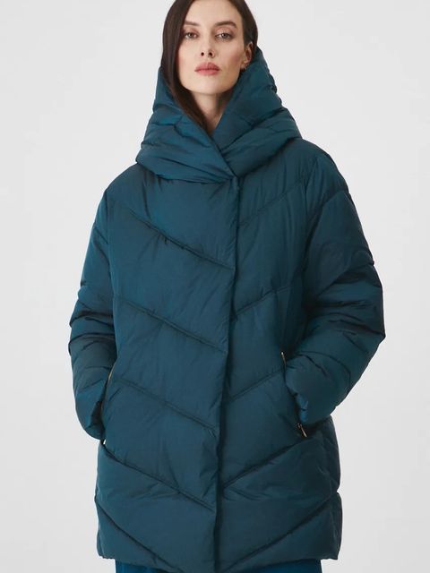 Medicine kurtka damska kolor zielony zimowa - zdjęcie produktu nr 1