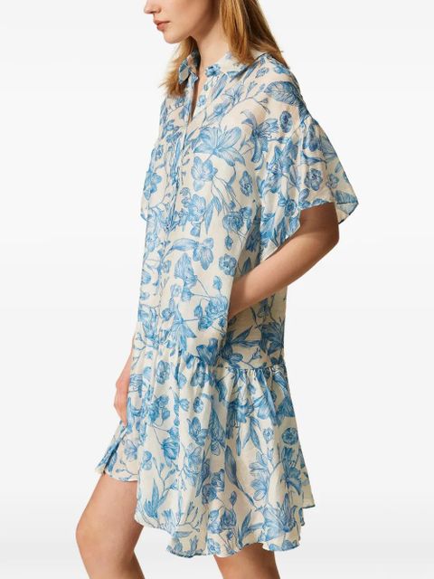 TWINSET floral-print shirt dress - Neutrals
