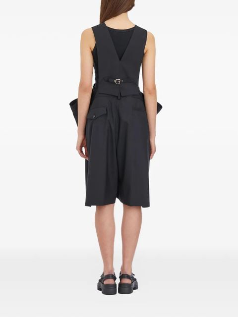 Comme Des Garçons wool playsuit - Black