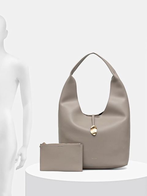 Calvin Klein torebka kolor beżowy LV04K3149G