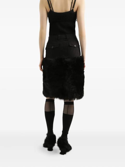 Dolce & Gabbana belted panelled skirt - N0000 BLACK