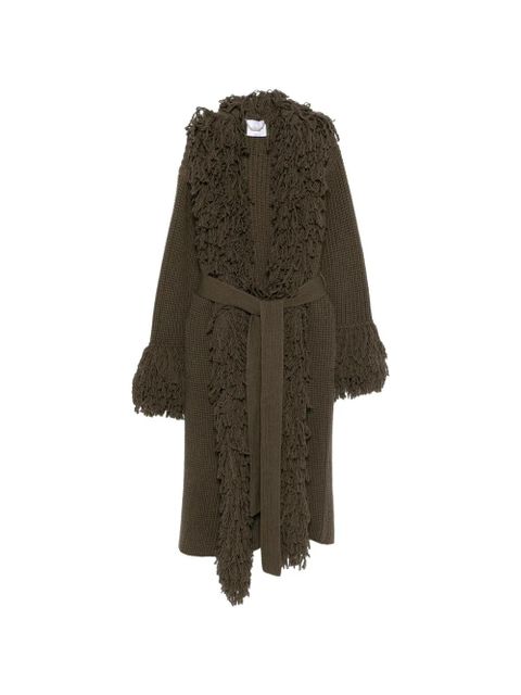 Blumarine fringe belted coat - Green - zdjęcie produktu nr 1