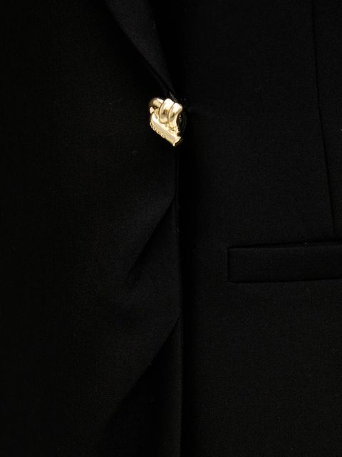 HUGO marynarka kolor czarny dwurzędowa gładka 50547195