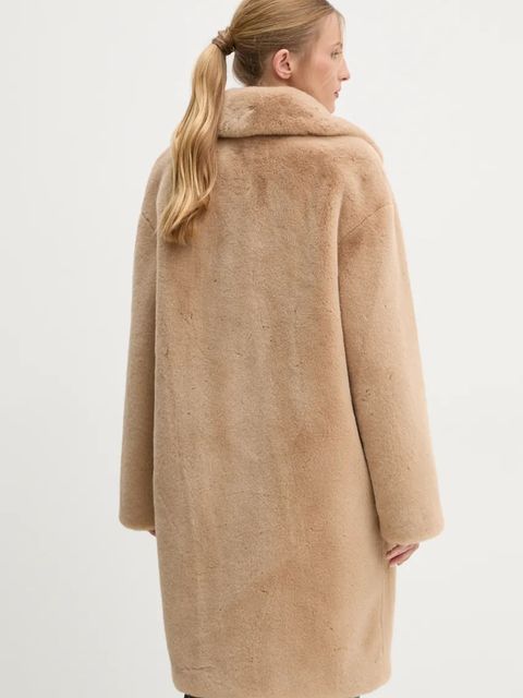 Stand Studio płaszcz Camille Cocoon Coat damski kolor beżowy przejściowy oversize 61137-9070 - zdjęcie produktu nr 2
