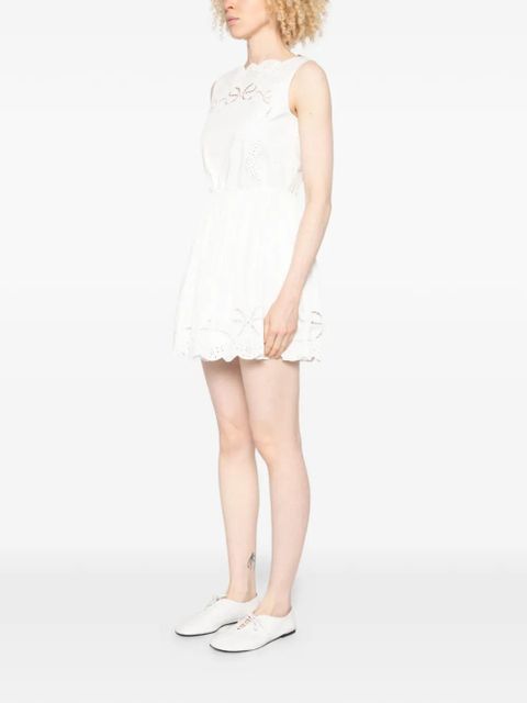 Self-Portrait white mini dress