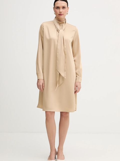 Marc Aurel sukienka kolor beżowy mini prosta 6584-2010-93474 - zdjęcie produktu nr 1