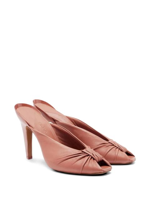 Chloé Suzie knotted peep-toe sandals - Pink - zdjęcie produktu nr 2