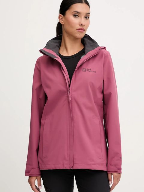 Jack Wolfskin kurtka outdoorowa Trailtime 2L kolor bordowy A63902 - zdjęcie produktu nr 1